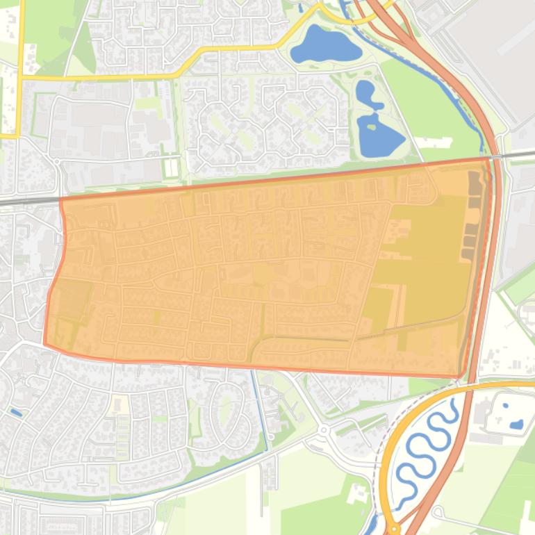 Kaart van de buurt Wierden-Oost.