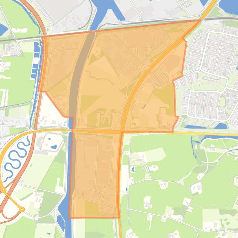 Kaart van de buurt Wierdensebrug en omgeving.