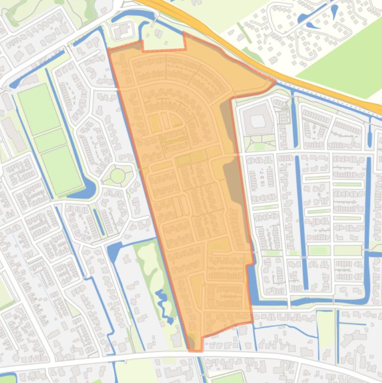 Kaart van de buurt Wijde Klaver Oost.