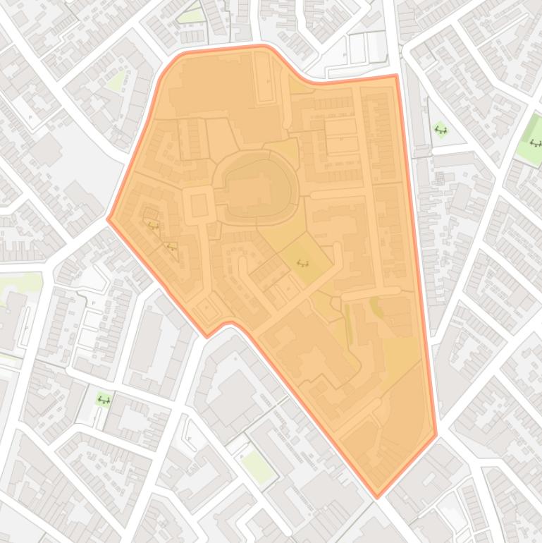 Kaart van de buurt Wijkertoren.