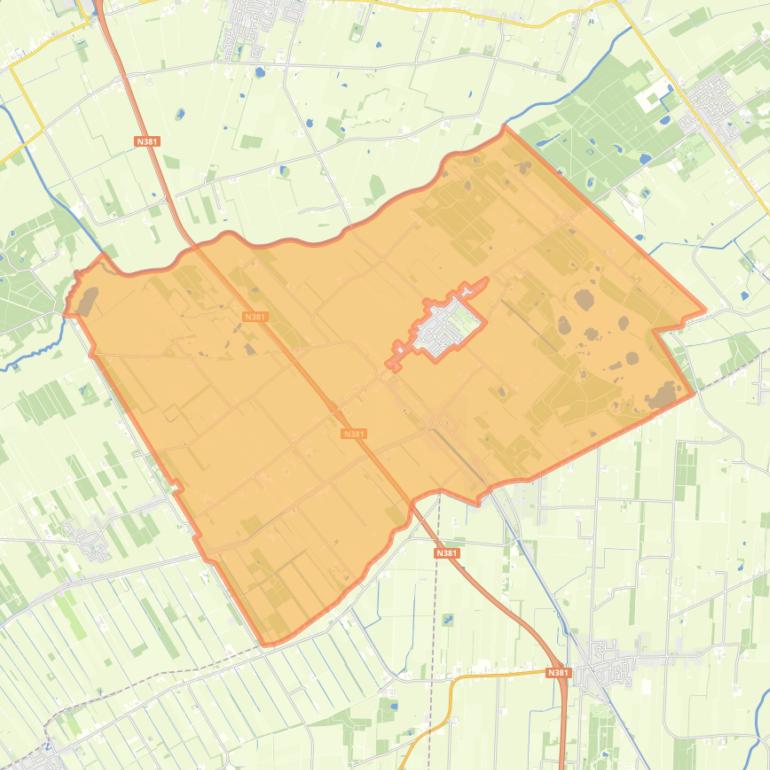 Kaart van de buurt Wijnjewoude-Buitengebied-Kleine Groningen.