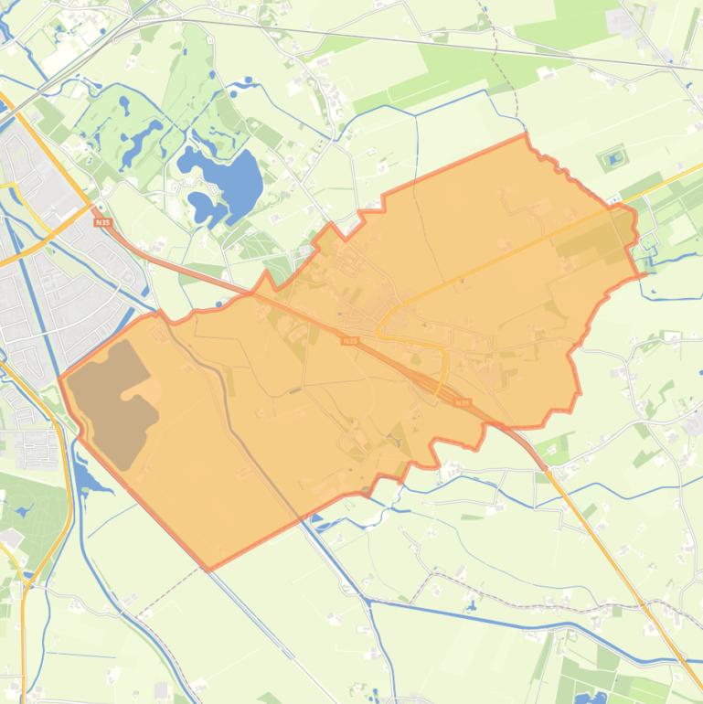 Kaart van de buurt Wijthmen.