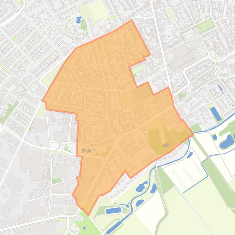 Kaart van de buurt Wildackers.