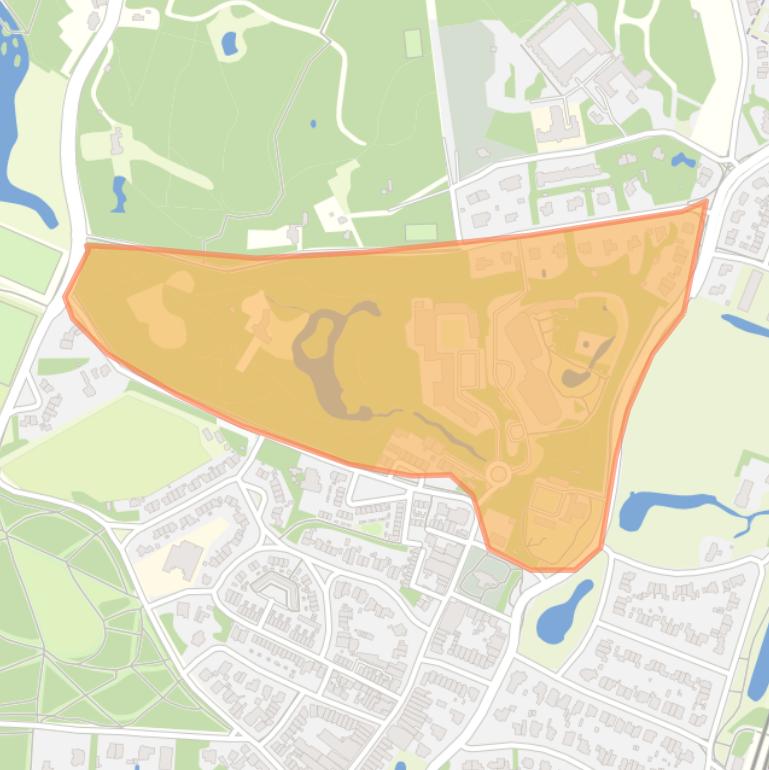 Kaart van de buurt Wildhoef.