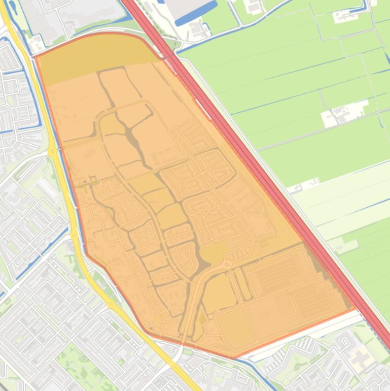 Kaart van de buurt Wilgenrijk.