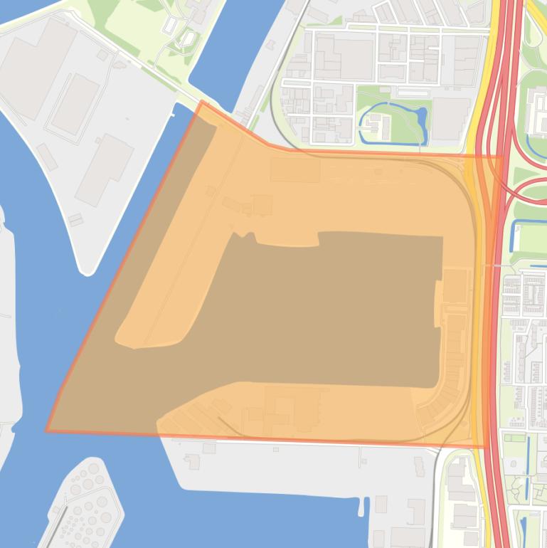 Kaart van de buurt Wilhelminahaven.
