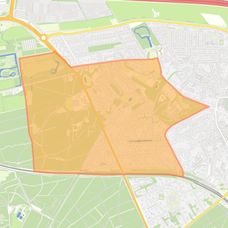 Kaart van de buurt Wilhelminapark.