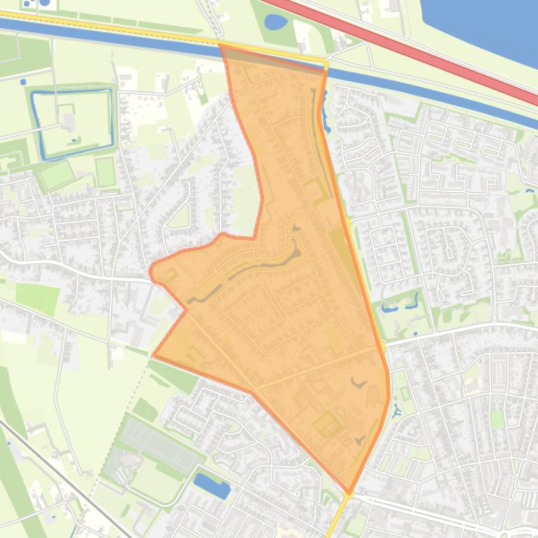 Kaart van de buurt Winschoten-Kloostervallei.