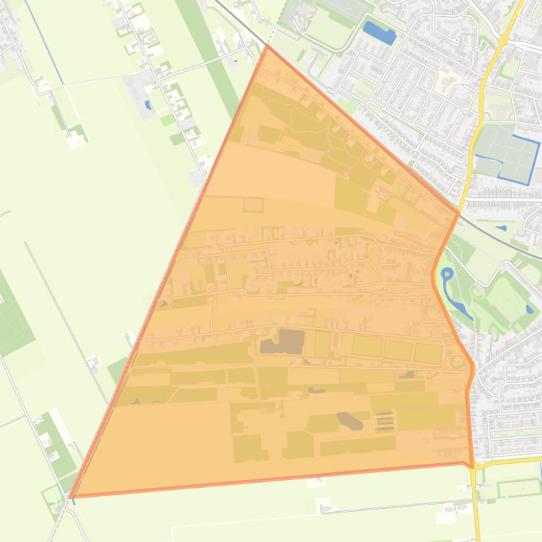 Kaart van de buurt Winschoten-Lanengebied.