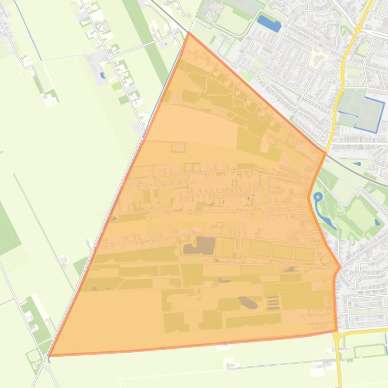 Kaart van de buurt Winschoten-Sint Vitusholt-Lanengebied.