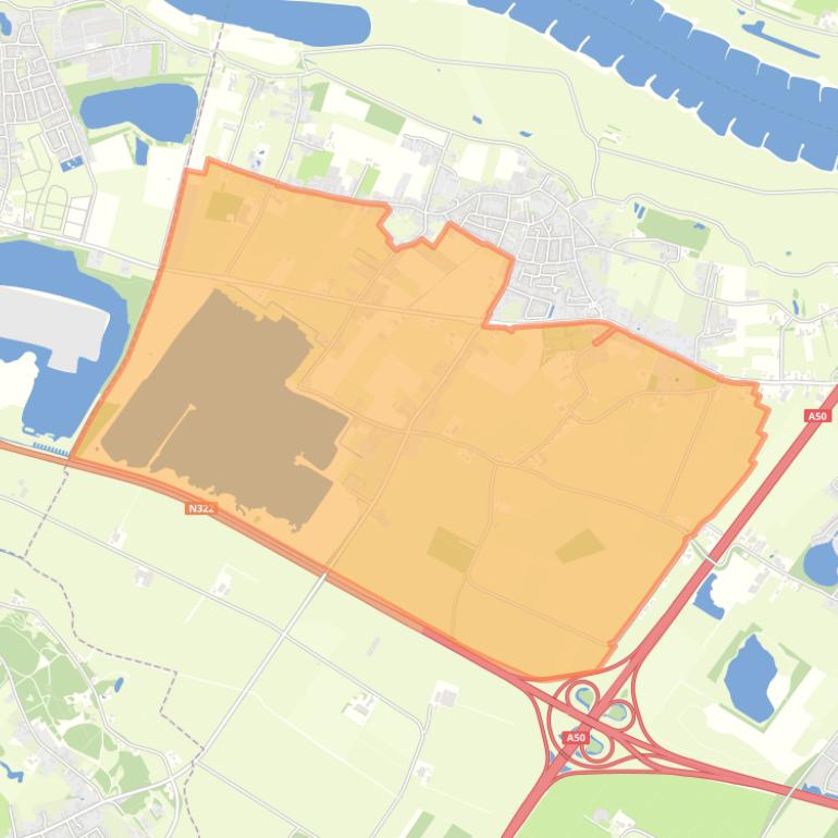 Kaart van de buurt Winssen-Buitengebied Zuid-1.