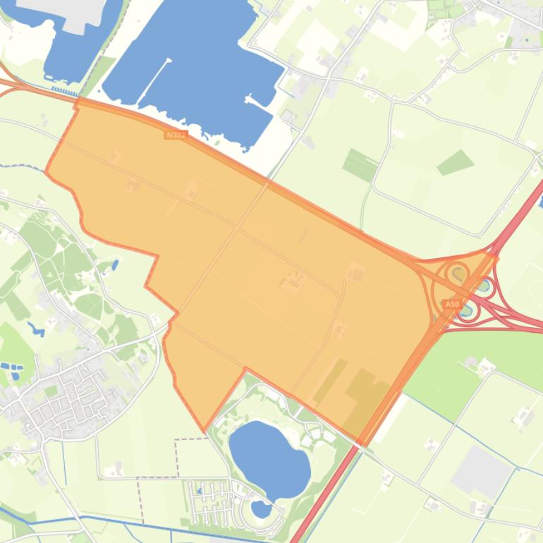 Kaart van de buurt Winssen-Buitengebied Zuid-2.