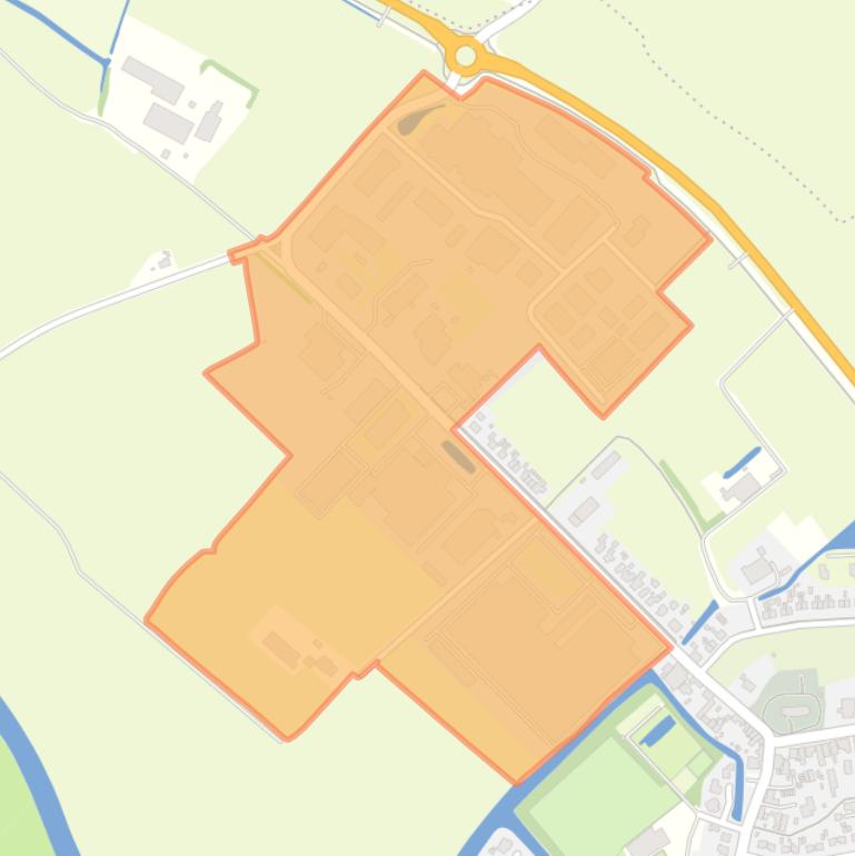 Kaart van de buurt Winsum Bedrijventerrein.