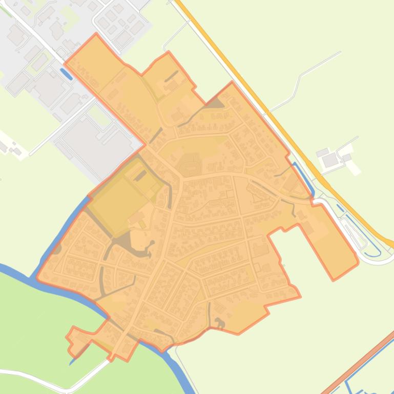 Kaart van de buurt Winsum.