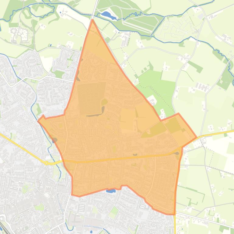 Kaart van de buurt Winterswijk-Noordoost.