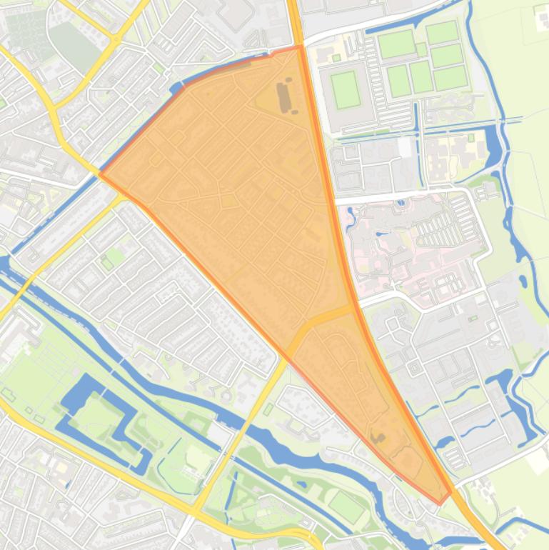 Kaart van de buurt Wipstrik-Noord.