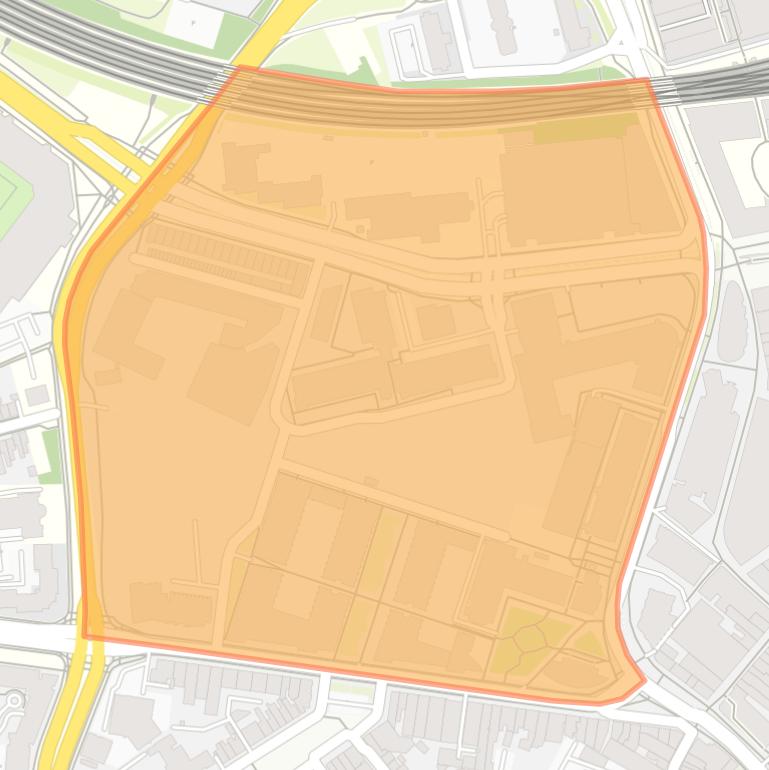 Kaart van de buurt Witte Dame.