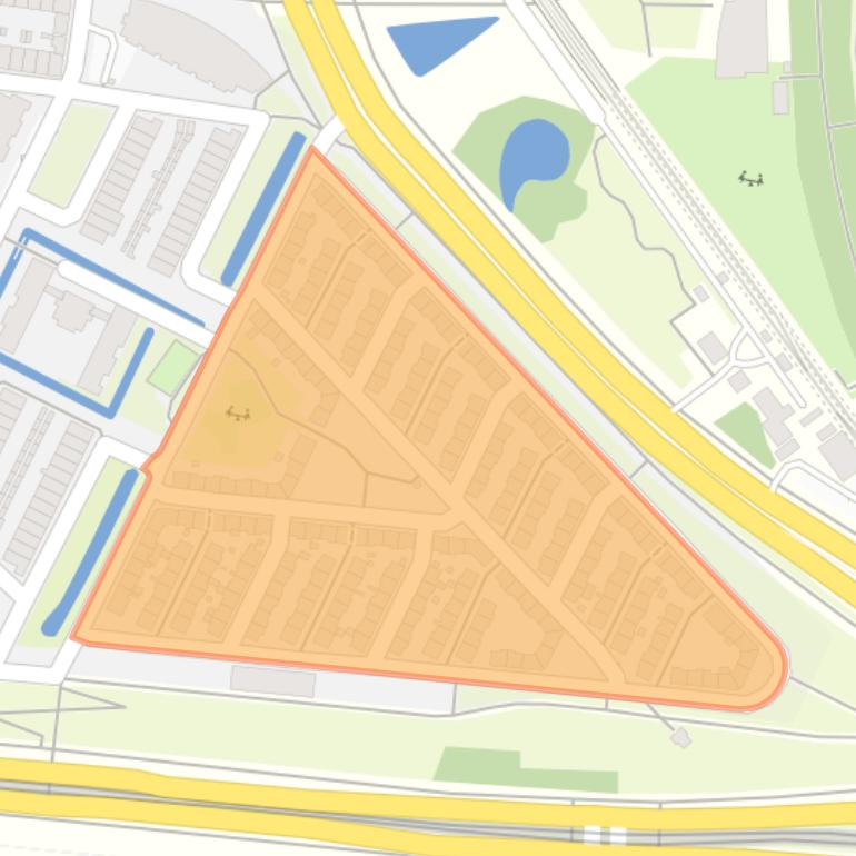 Kaart van de buurt Witte Dorp.