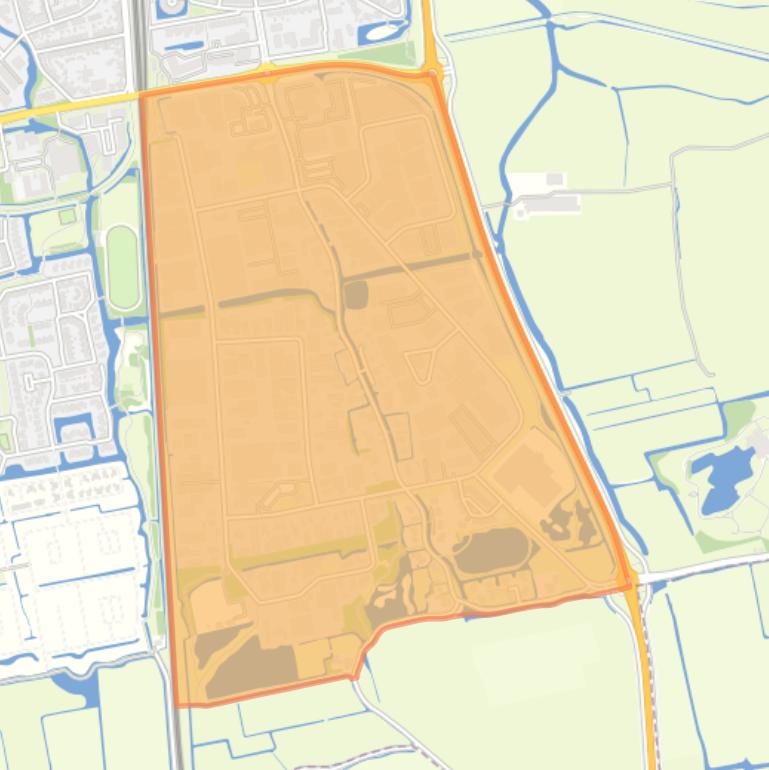 Kaart van de buurt Witte Paal.