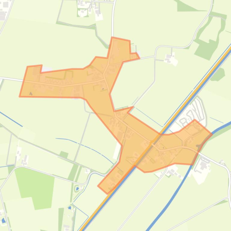 Kaart van de buurt Wittelte.