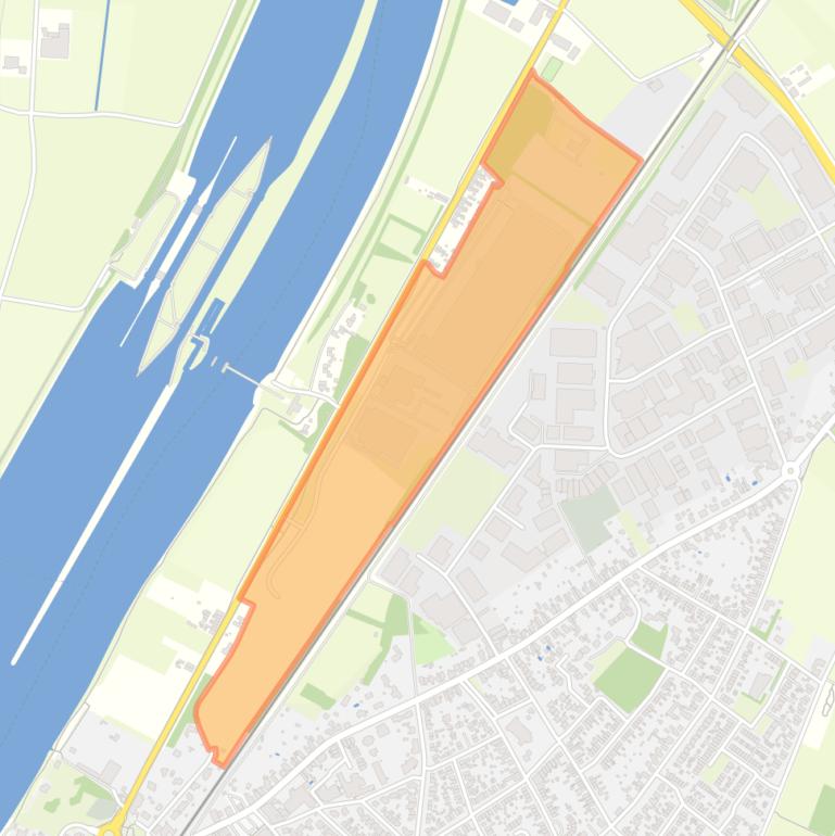 Kaart van de buurt Witveld.
