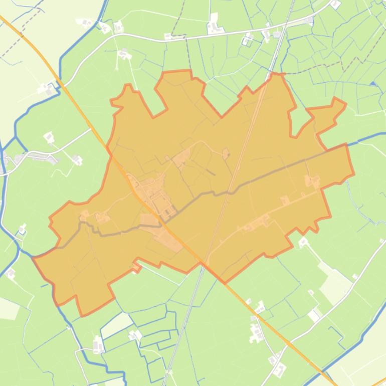 Kaart van de buurt Wiuwert.