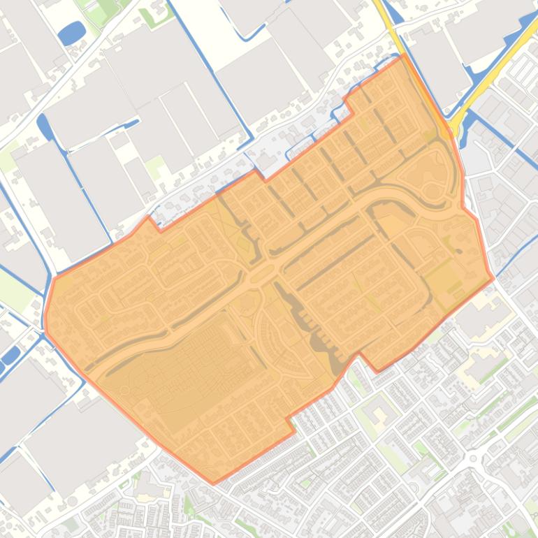 Kaart van de buurt Woerdblok.