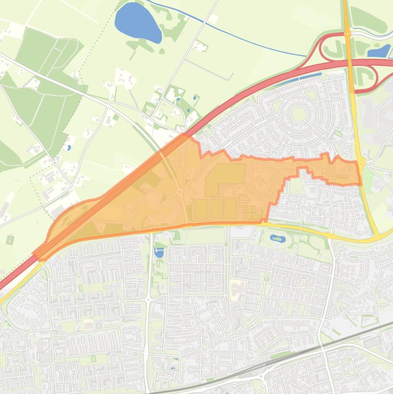 Kaart van de buurt Woezik.