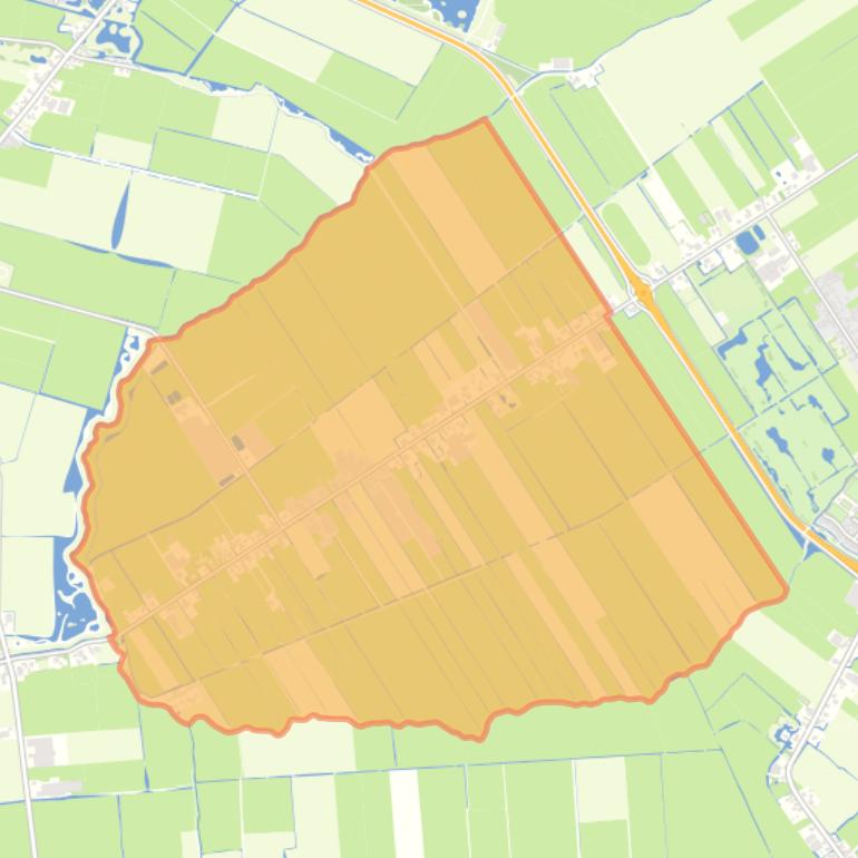 Kaart van de buurt Wogmeer West.