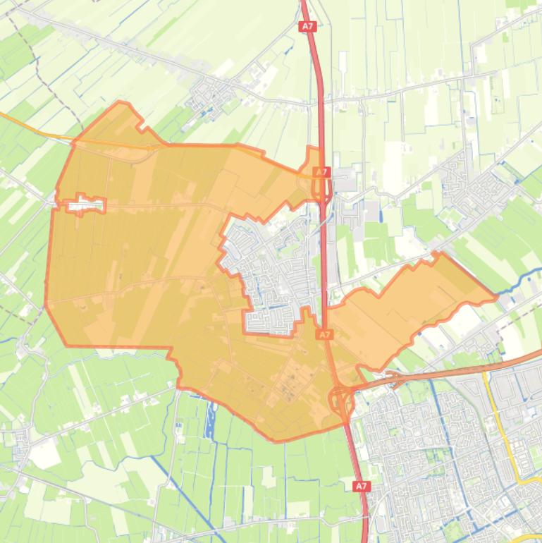 Kaart van de buurt Wognum Buitengebied.