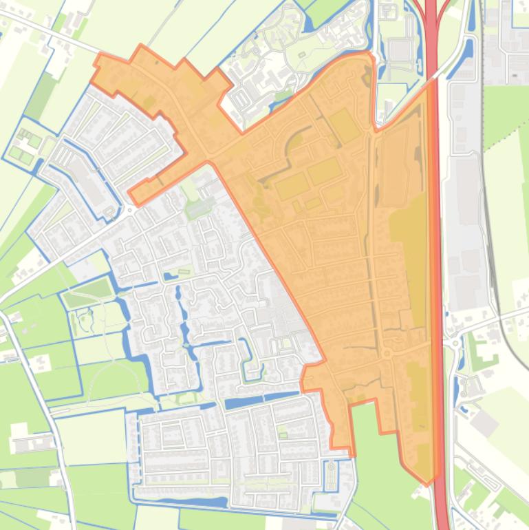 Kaart van de buurt Wognum Centrum.