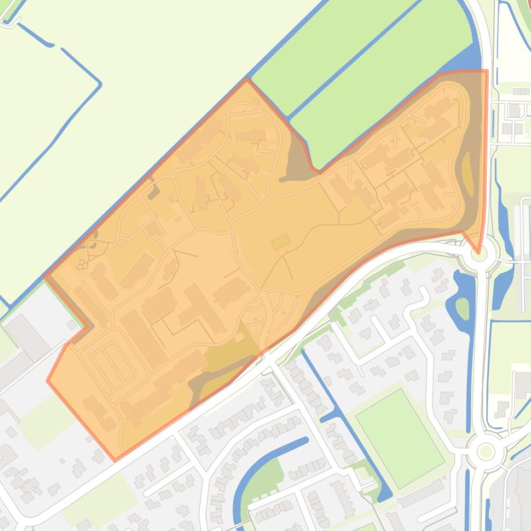 Kaart van de buurt Wognum Leekerweide.