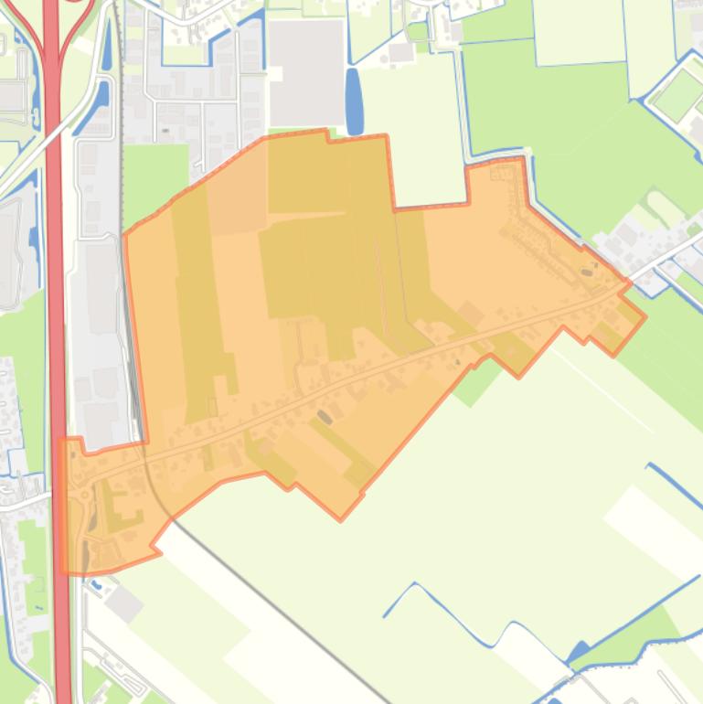 Kaart van de buurt Wognum Oosteinde.