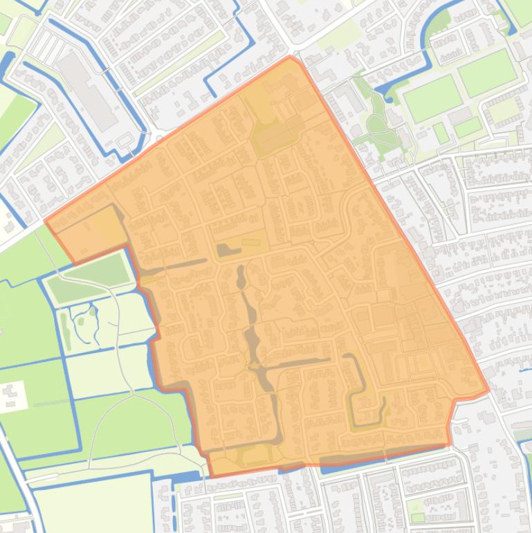 Kaart van de buurt Wognum Westergouw.