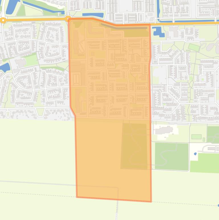 Kaart van de buurt Woldwijck-Midden.