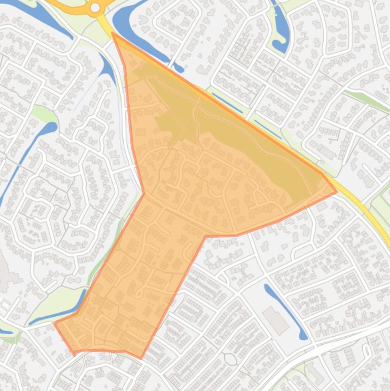 Kaart van de buurt Wolferink 1 en 4.