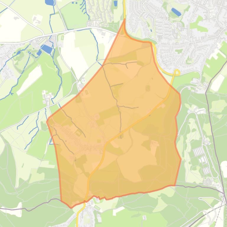 Kaart van de buurt Wolfhaag.