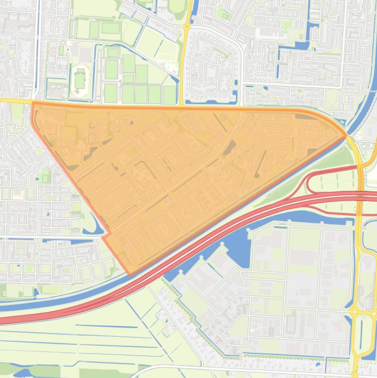 Kaart van de buurt Wolfsbos.