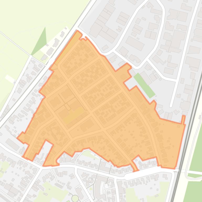 Kaart van de buurt Wolfskoul.