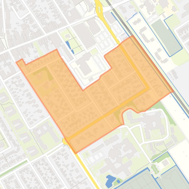 Kaart van de Wolvega-Bloemenbuurt.