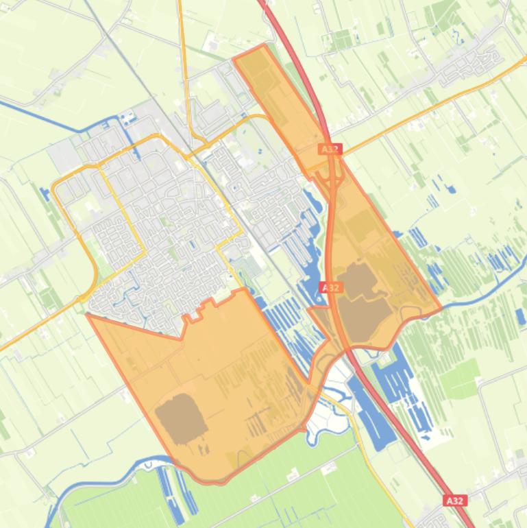 Kaart van de buurt Wolvega-Buitengebied.