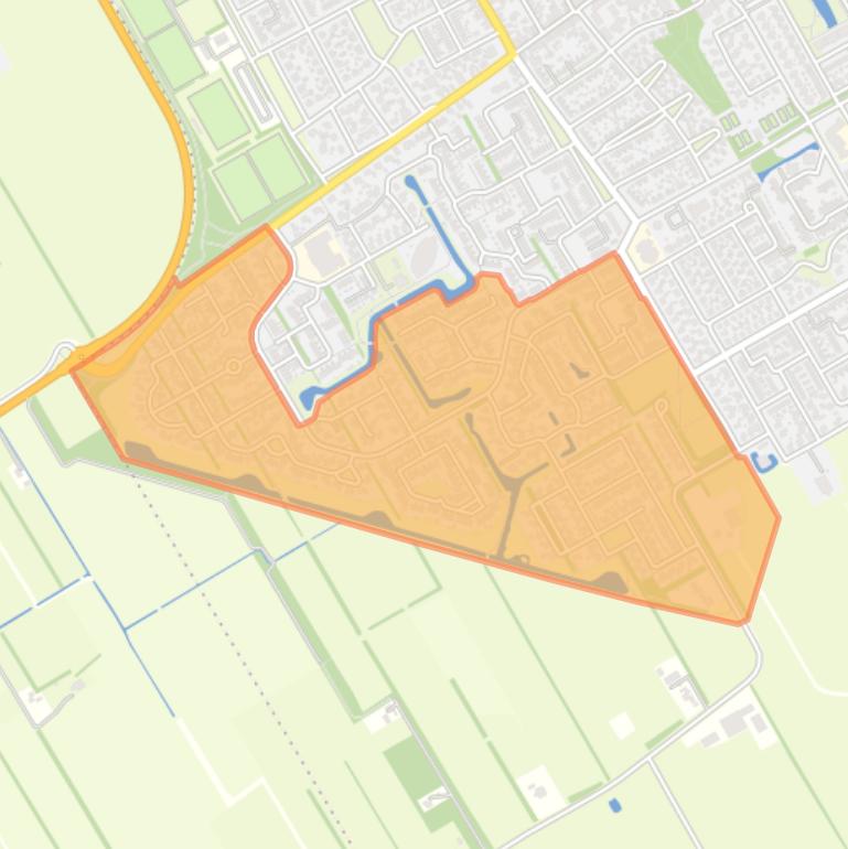 Kaart van de buurt Wolvega-De Heidepolle.