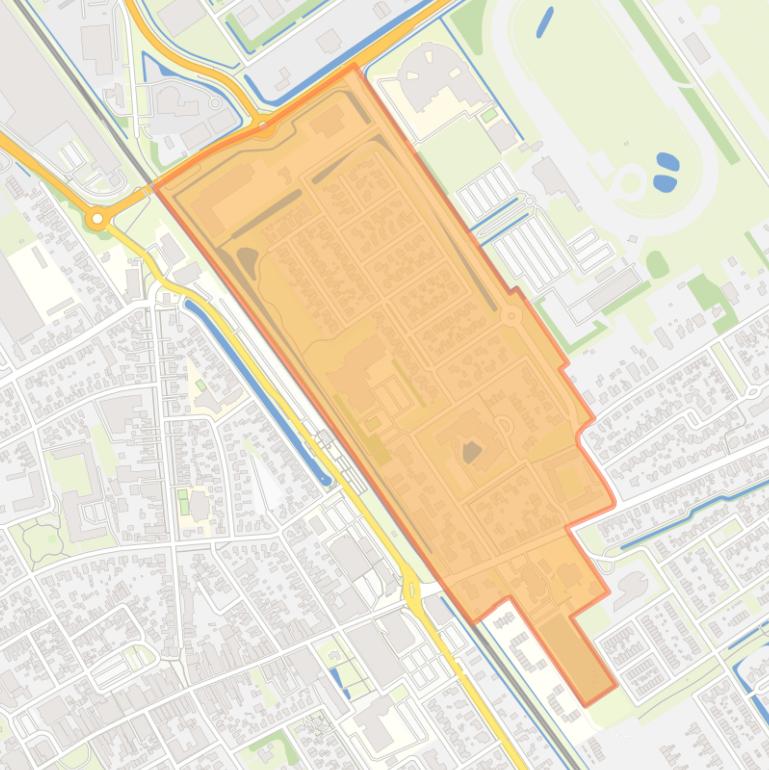 Kaart van de buurt Wolvega-De Scheene.