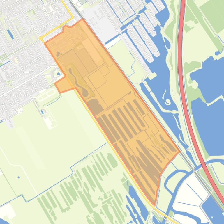 Kaart van de buurt Wolvega-De Stedes.