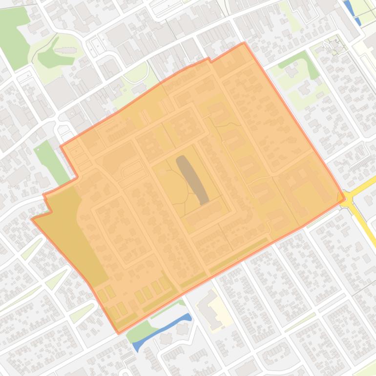 Kaart van de buurt Wolvega-Lindenoord.