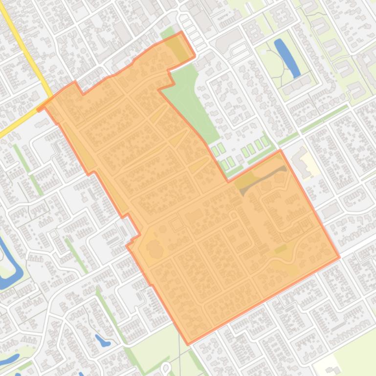 Kaart van de Wolvega-Oranjebuurt.