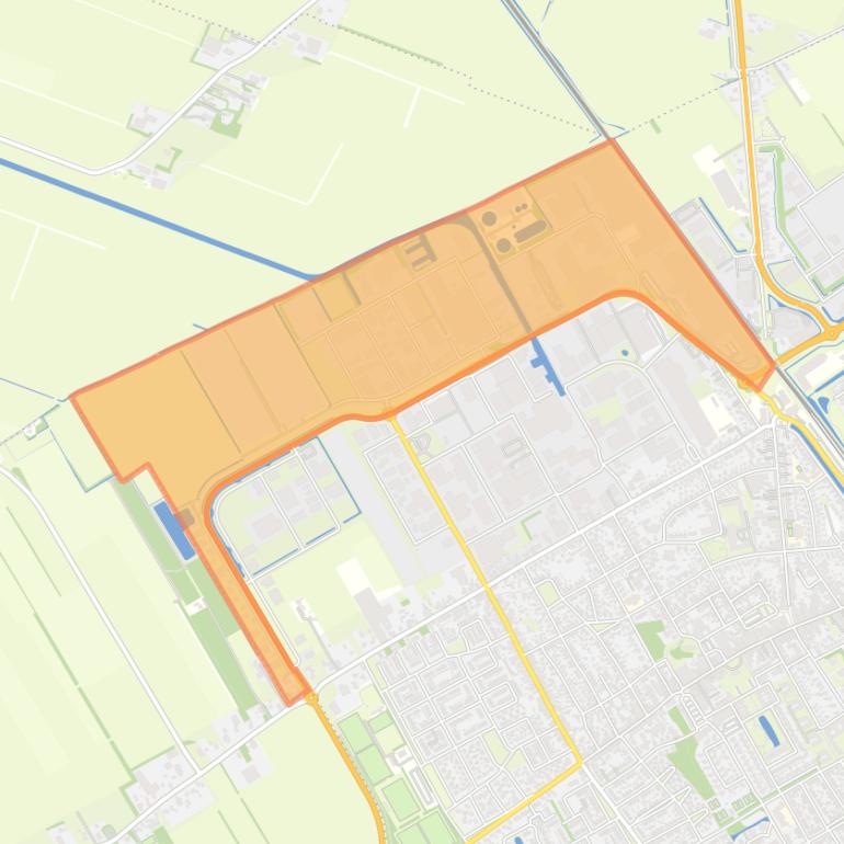 Kaart van de buurt Wolvega-Schipsloot.