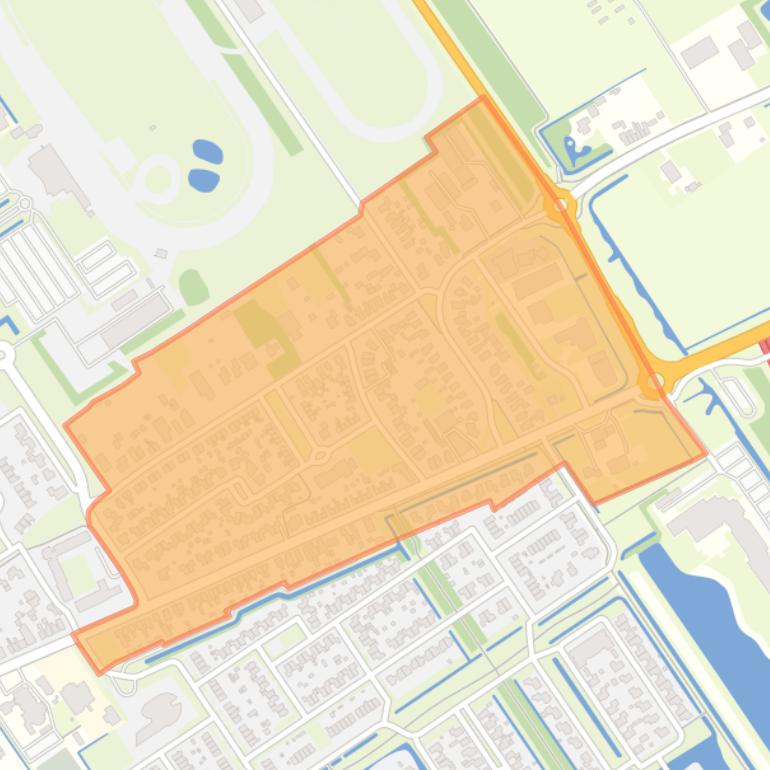 Kaart van de buurt Wolvega-Tuindorp.