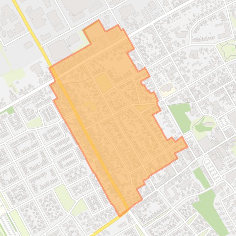 Kaart van de Wolvega-Vogelbuurt.