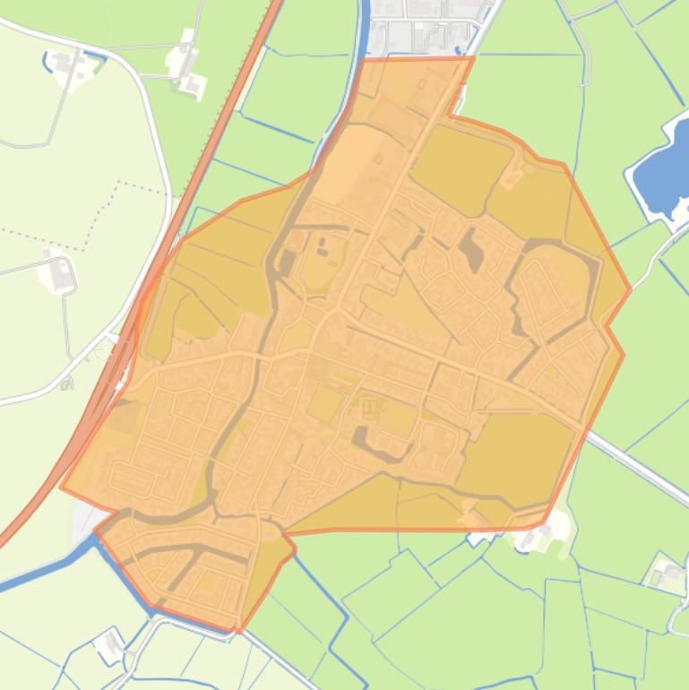 Kaart van de buurt Wommels.